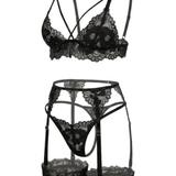 Ensemble Dentelle Envoûtante - 4 Pièces