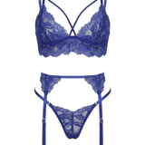 Ensemble Dentelle Azur - 4 Pièces