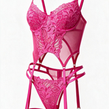 Ensemble Corset Fuchsia – 2 Pièces